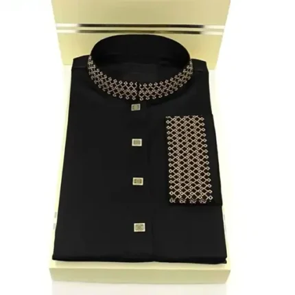Trendy Panjabi with Chest Contrast